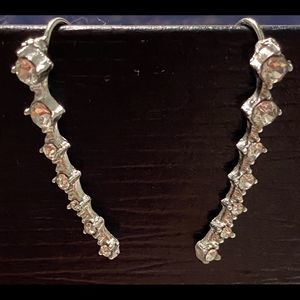 Rhinestone Ear Crawler Earrings